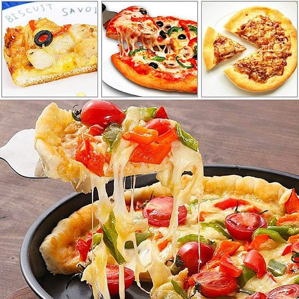 ظرف پخت پیتزا به گز مدل گرد گرانیتی مجموعه 3 عددی