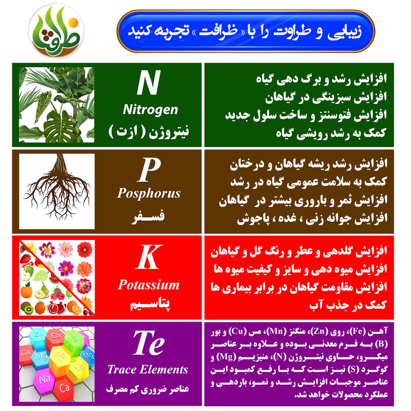 کود پتاس بالا NPK 12-12-36 +TE ظرافت مدل KO30164 حجم 250 میلی لیتر