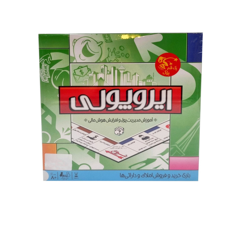 بازی فکری کارتی اقتصادی خرید و فروش املاک تا 4 نفر مناسب بزرگسال و نوجوان بالای 8 سال مدل ایروپولی