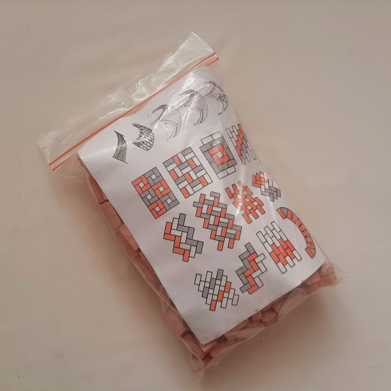 ساختنی مدل آجر مینیاتوری کد Cube 002 بسته 120 عددی