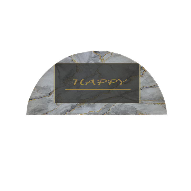 پادری مدل نیم دایره طرح Happy کد 8678 سایز 90×45 سانتی متر