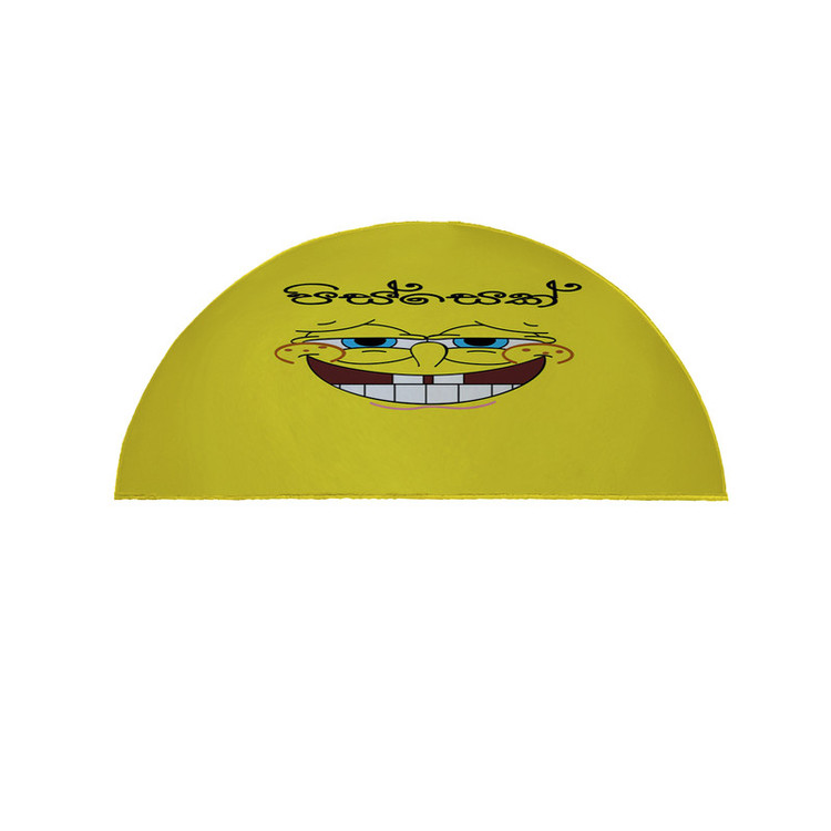 پادری مدل نیم دایره طرح شکلک کد 8557 سایز 90×45 سانتی متر