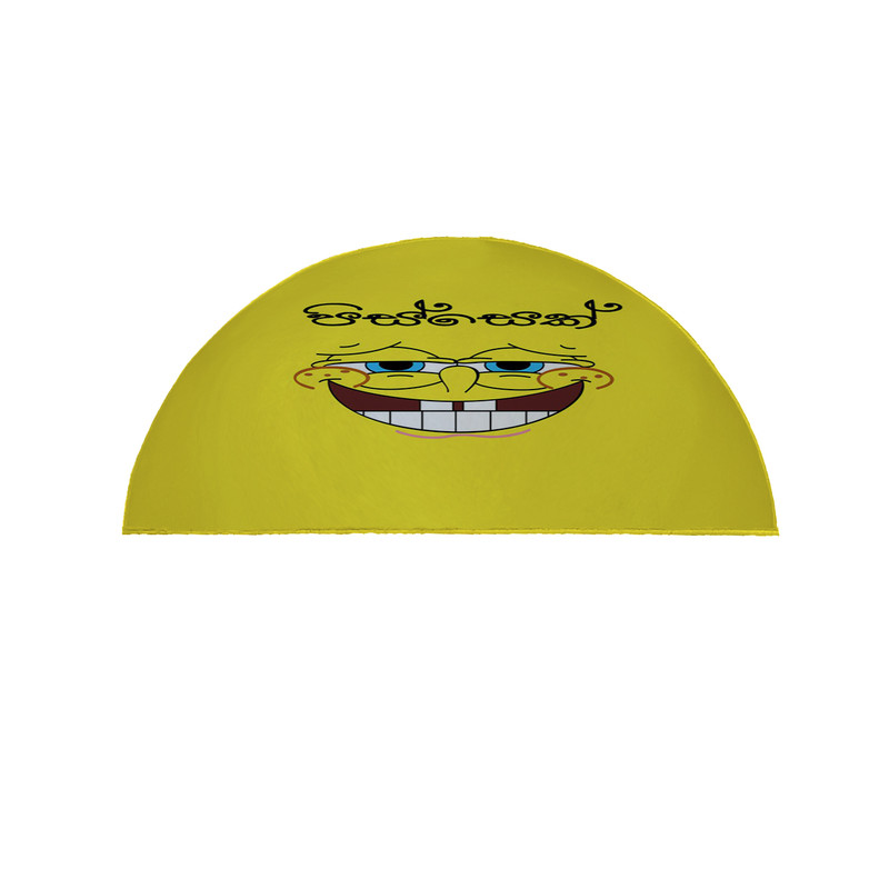 پادری مدل نیم دایره طرح شکلک کد 8557 سایز 90×45 سانتی متر