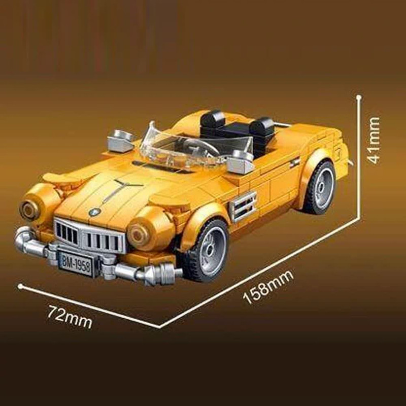 ساختنی 328 تکه ناب سل مدل فورد شلبی کلاسیک اسپرت کد FORD BUILDING BLOCKS SPORT CAR 328 PCS T1097