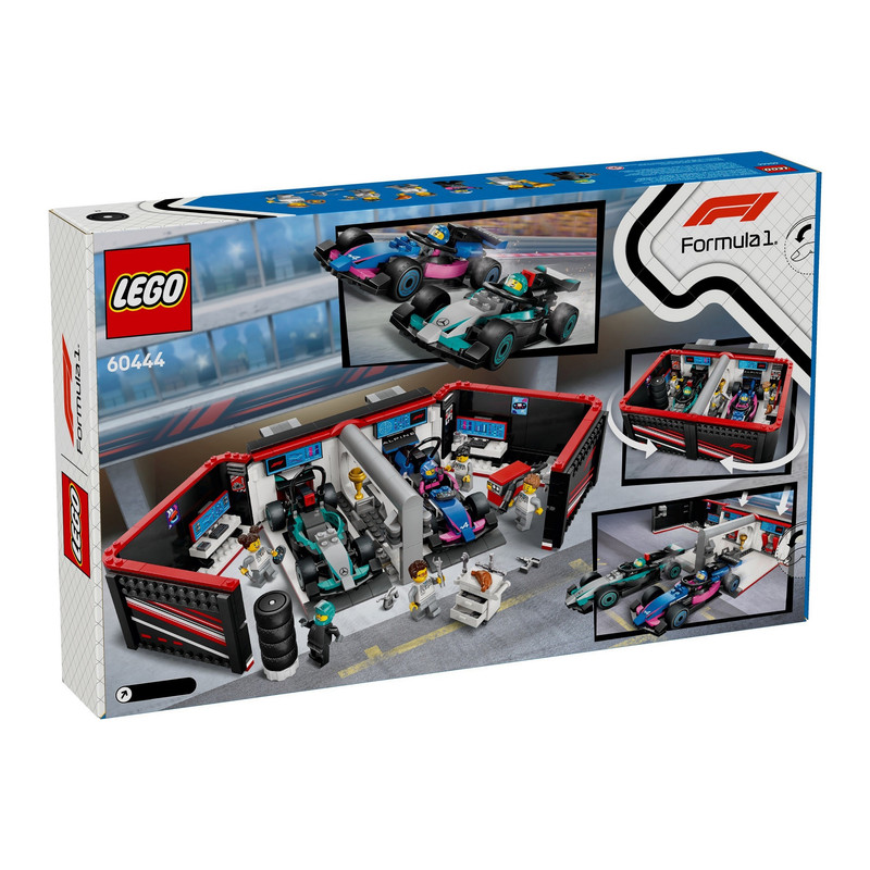 لگو 678 تکه سری سیتی مدل F1 Garage N Mercedes-AMG N Alpine Cars کد 60444