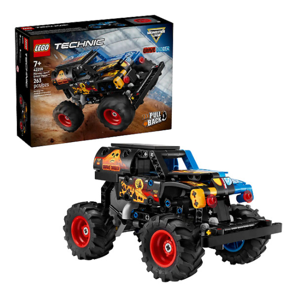لگو 263 تکه سری تکنیک مدل Monster Jam Grave Digger Fire and Ice 42219