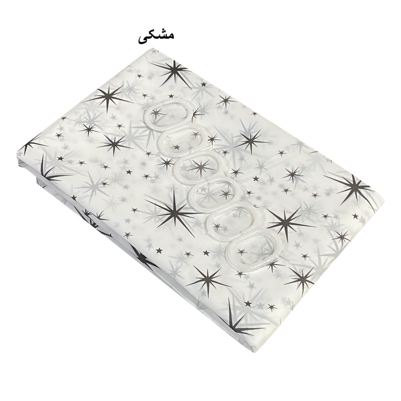 پرده حمام کد PH376 سایز 180x200 سانتی متر