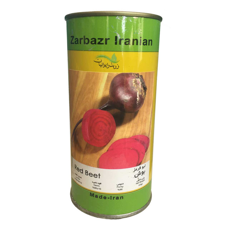 بذر لبو قرمز زر بذر ایرانیان قوطی 100 گرمی مدل بوش کد GH100g-23