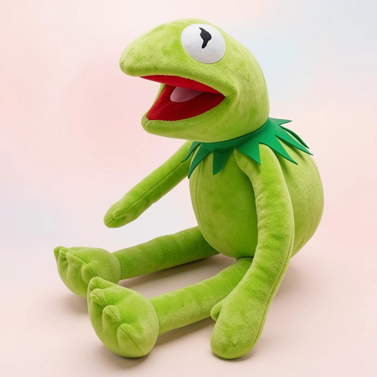 عروسک پولیشی قورباغه کرمیت مدل Kermit ارتفاع 50 سانتی متر