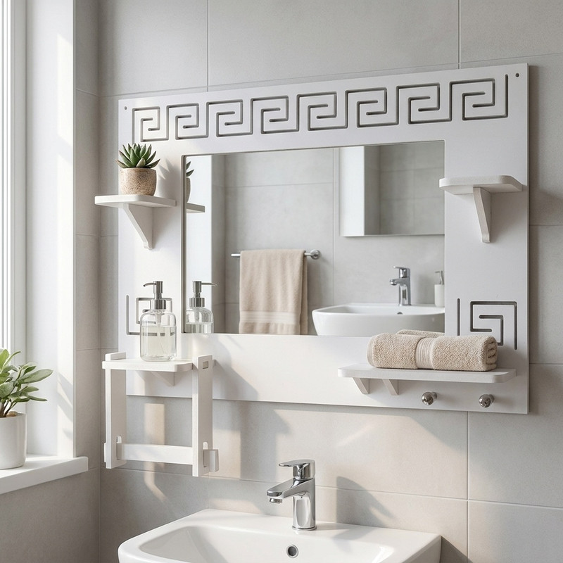 آینه سرویس بهداشتی خونه خاص مدل Versace