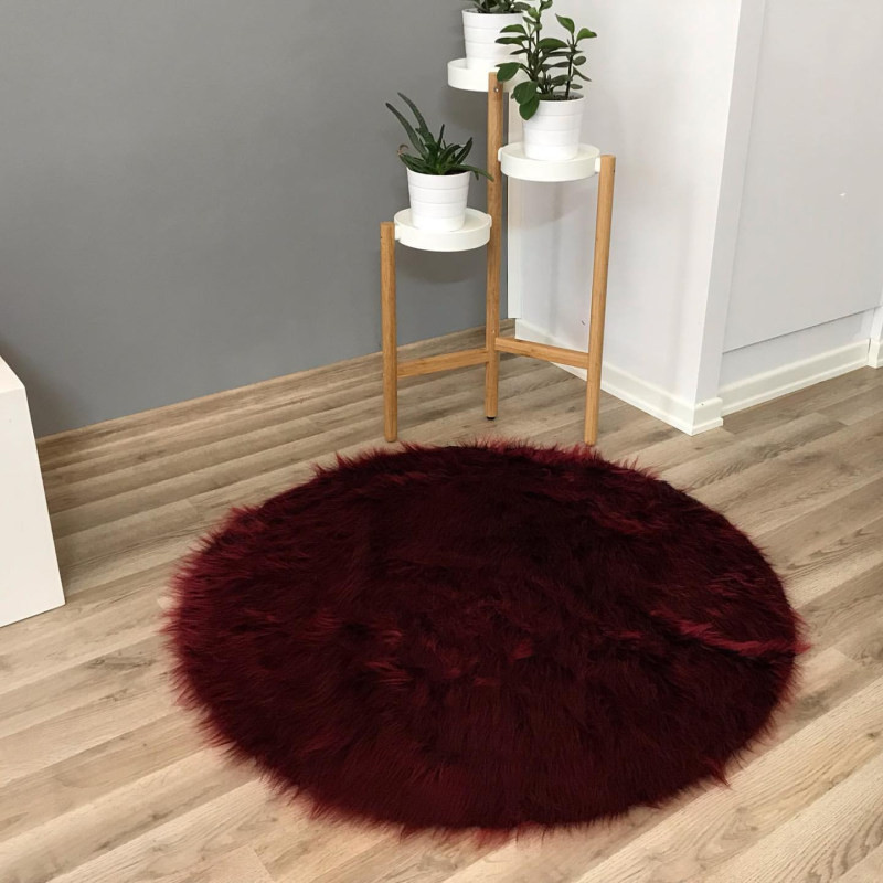 پادری هیراد هوم فرنشینگ طرح خز فانتزی سایز 110×110 سانتی متر