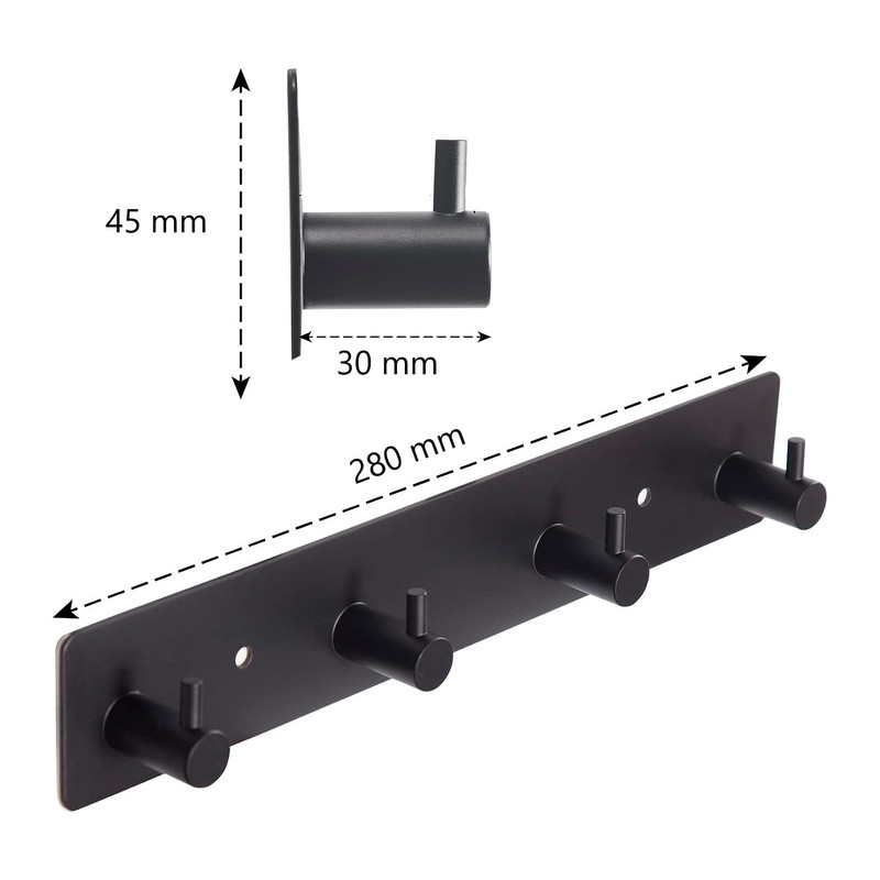 آویز حوله دیواری مدل Hooks-4
