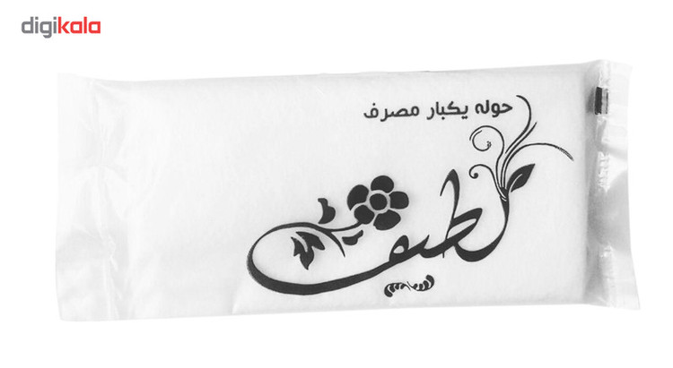 حوله یکبار مصرف لطیف مدل 40x40G70 بسته 50 عددی