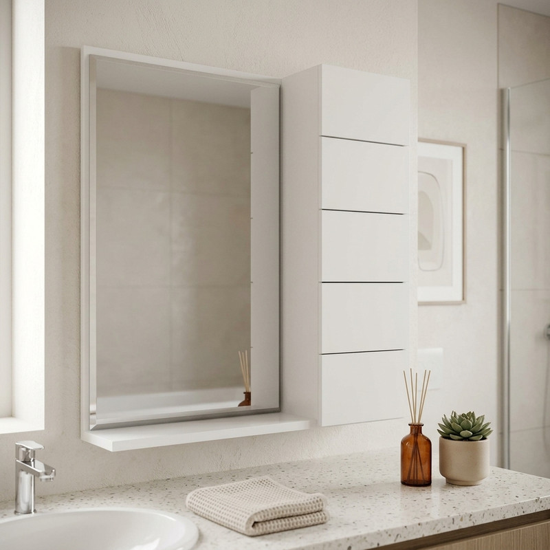 آینه سرویس بهداشتی مدل دو تیکه by 2001 سایز 50*50 سانتی متر