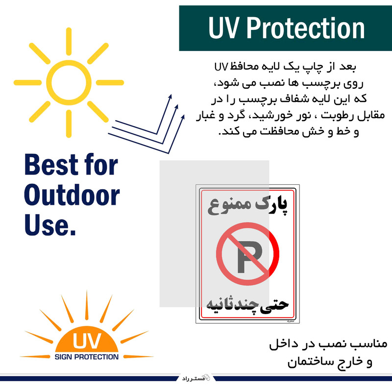 برچسب ایمنی مستر راد طرح پارک ممنوع حتی چند ثانیه مدل HSE-OSHA-1376