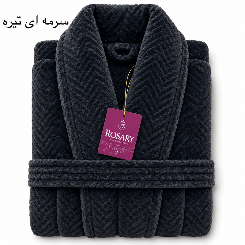 حوله پالتویی روزاری مدل تورال سایز 125×130 سانتی متر مناسب برای محدوده قد 165 تا 190 سانتی متر