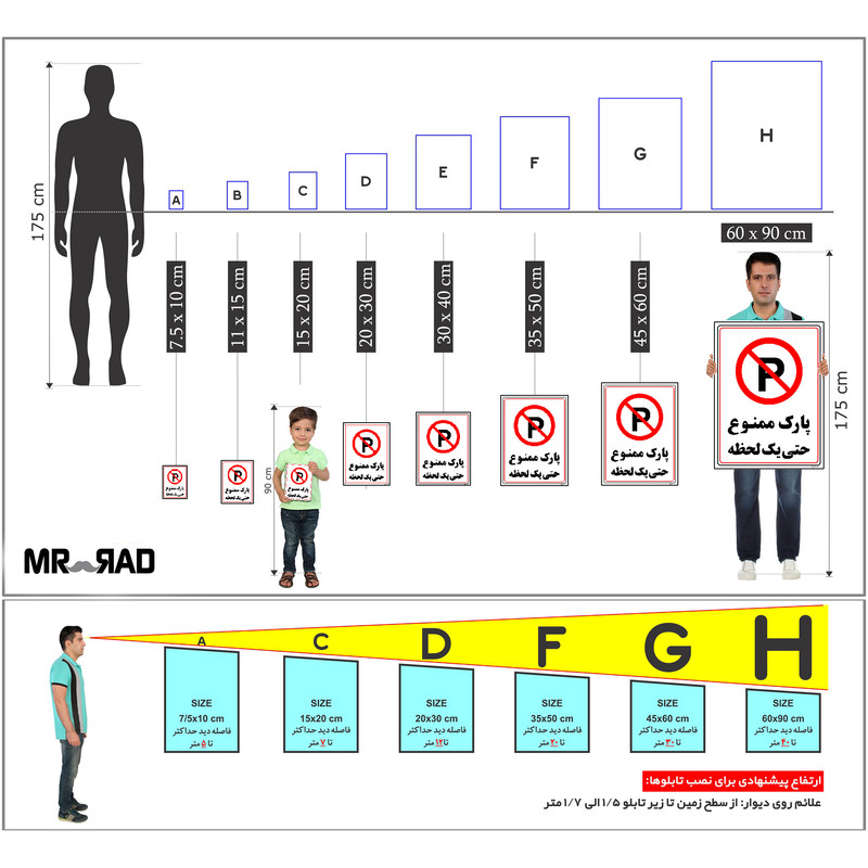 برچسب ایمنی مستر راد طرح پارک ممنوع حتی یک لحظه مدل HSE-OSHA-1338