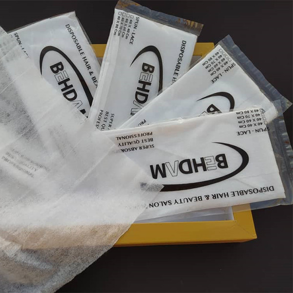 حوله یکبار مصرف بهدم مدل 50 سایز 80x40 سانتی متر بسته 100 عددی