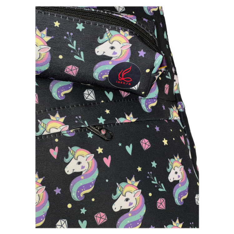 کوله پشتی ساراسا طرح یونیکورن الماس مدل Unicorn Dia17 به همراه جامدادی