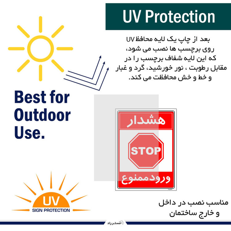 برچسب ایمنی مستر راد طرح هشدار ورود ممنوع مدل HSE-OSHA-0888