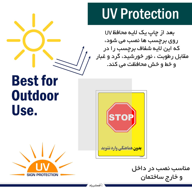 برچسب ایمنی مستر راد طرح بدون هماهنگی وارد نشوید مدل HSE-OSHA-1189