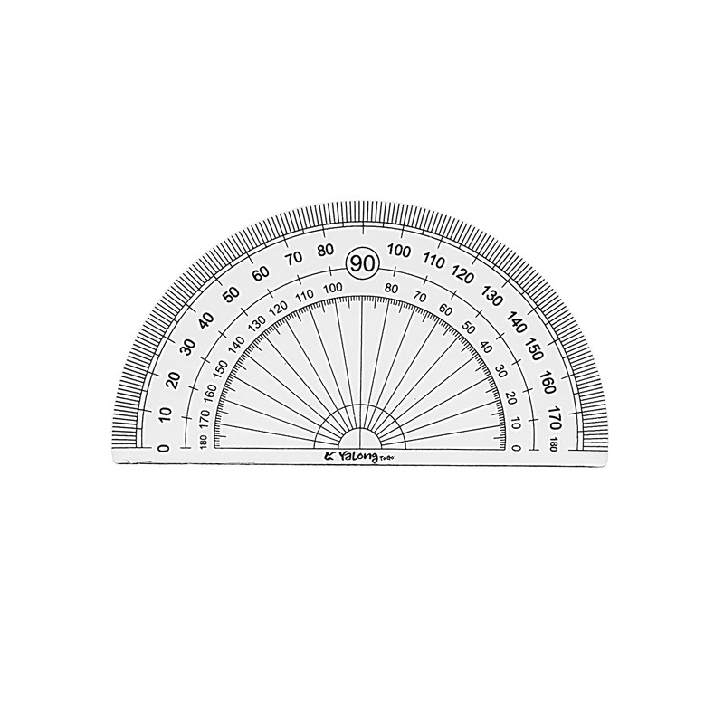 ست خط کش یالونگ مدل YL223606-1 مجموعه 4 عددی