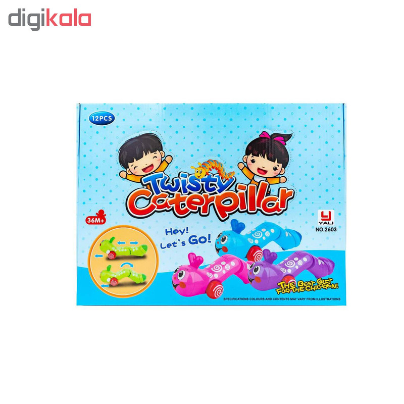 اسباب بازی کرم کوکی یالی مدل Twisty Caterpillar کد 2603