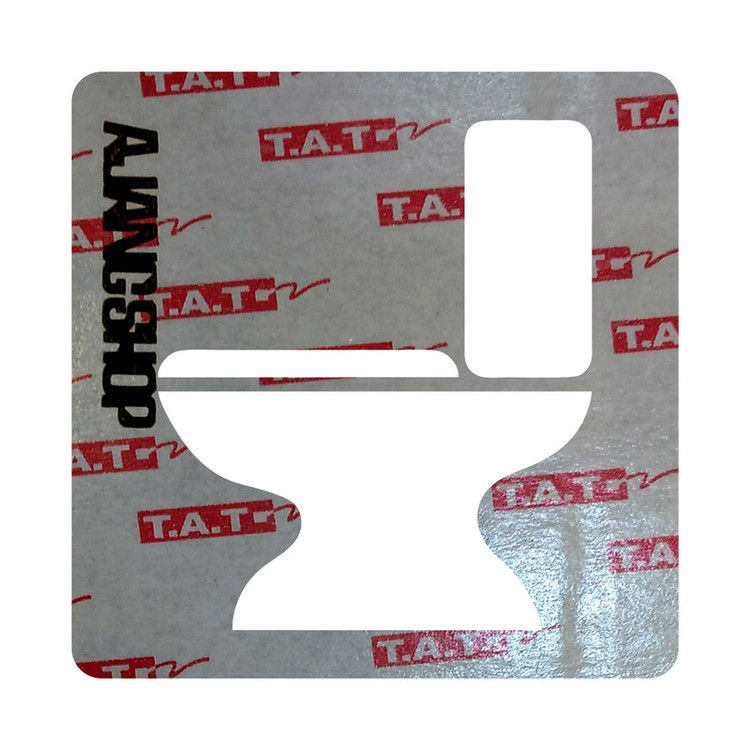 تابلو نشانگر آژنگ طرح توالت فرنگی کد ICON- F-031