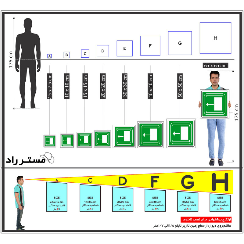 برچسب ایمنی مستر راد طرح بکشید مدل HSE-OSHA-099