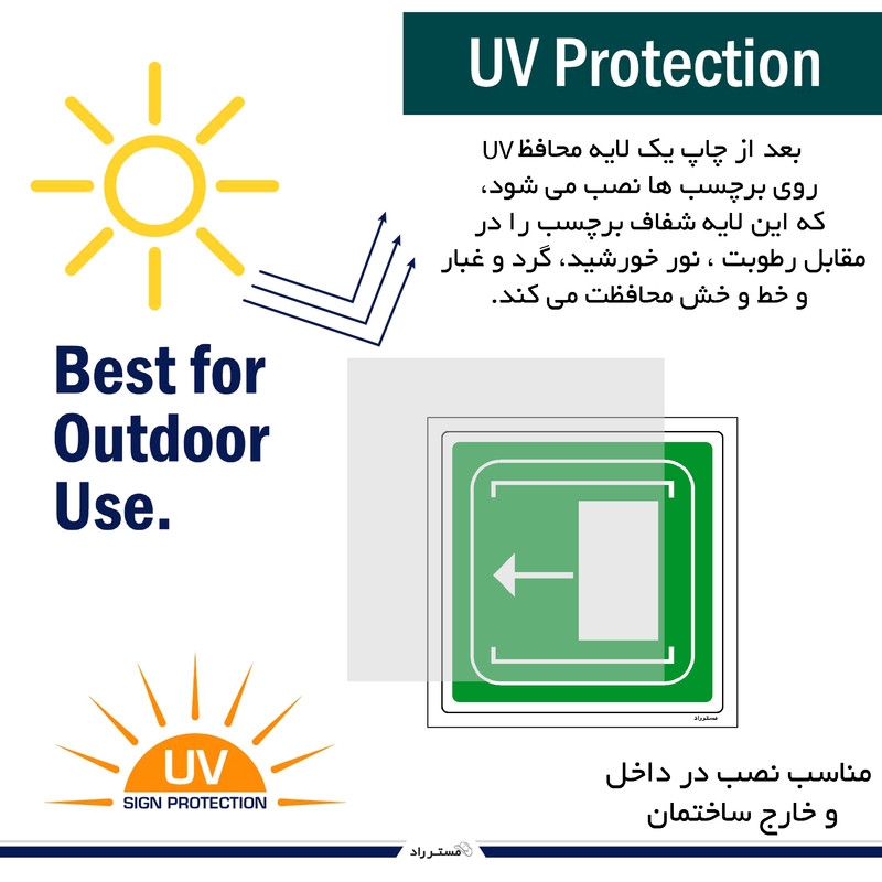 برچسب ایمنی مستر راد طرح بکشید مدل HSE-OSHA-099