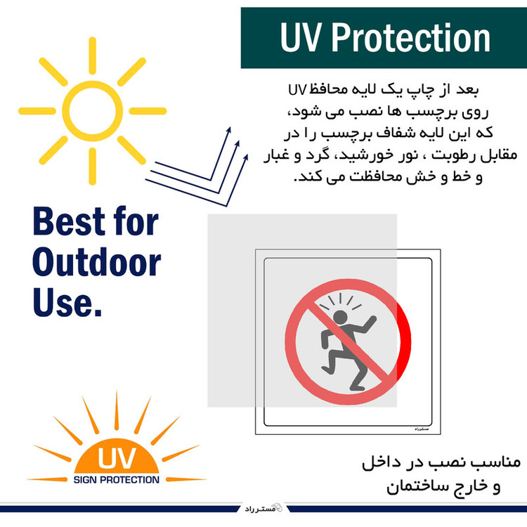 برچسب ایمنی مستر راد طرح داد و فریاد کردن ممنوع مدل HSE-OSHA-103