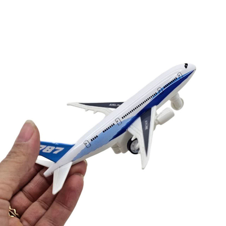 هواپیما بازی ناب سل مدل بوئینگ ایرلاین 787 فلزی عقب کش کد BOEING AIRLINE 787 AIRCRAFT NAAB001