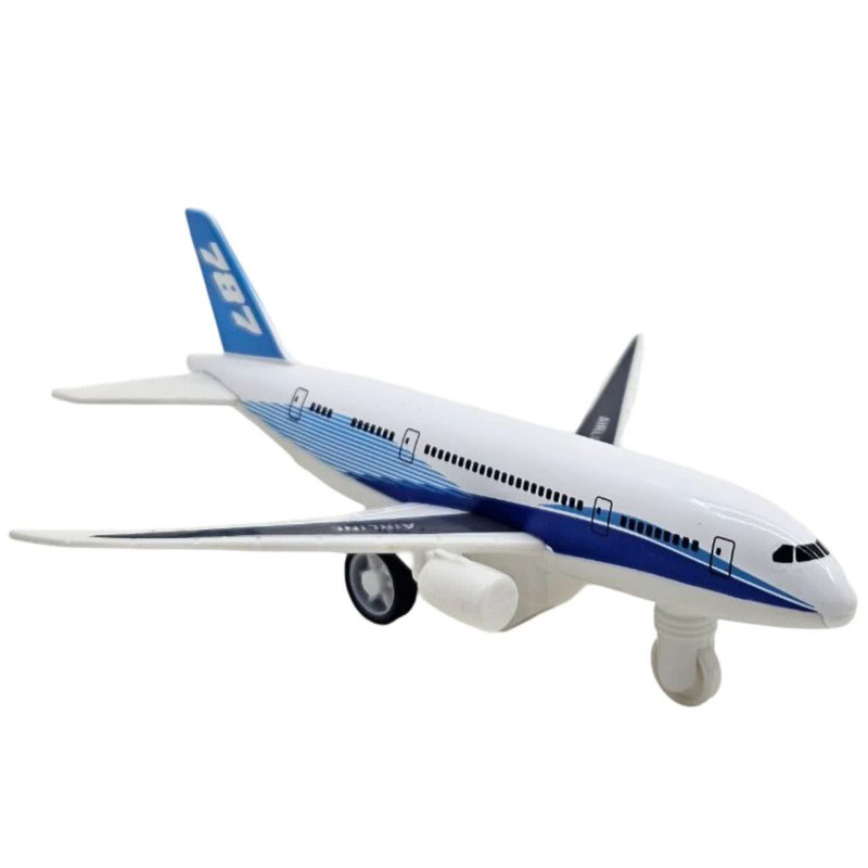 هواپیما بازی ناب سل مدل بوئینگ ایرلاین 787 فلزی عقب کش کد BOEING AIRLINE 787 AIRCRAFT NAAB001