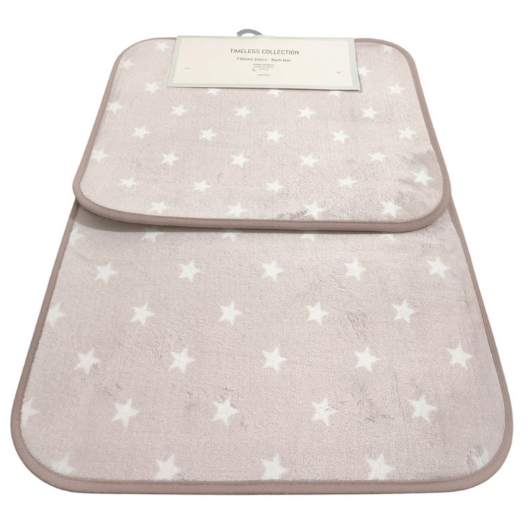 پادری مادام کوکو مدل Felisite Starry Pembe سایز 80x50 سانتیمتر مناسب برای فضای داخلی مجموعه دو عددی
