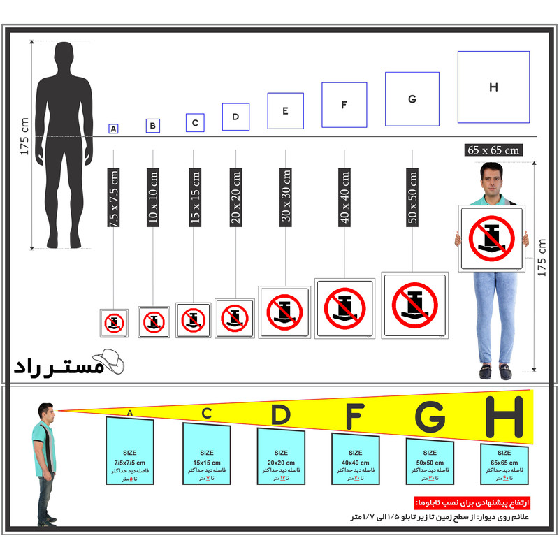 برچسب ایمنی مستر راد طرح بار سنگین برروی سطح قرار ندهید مدل HSE-OSHA-410