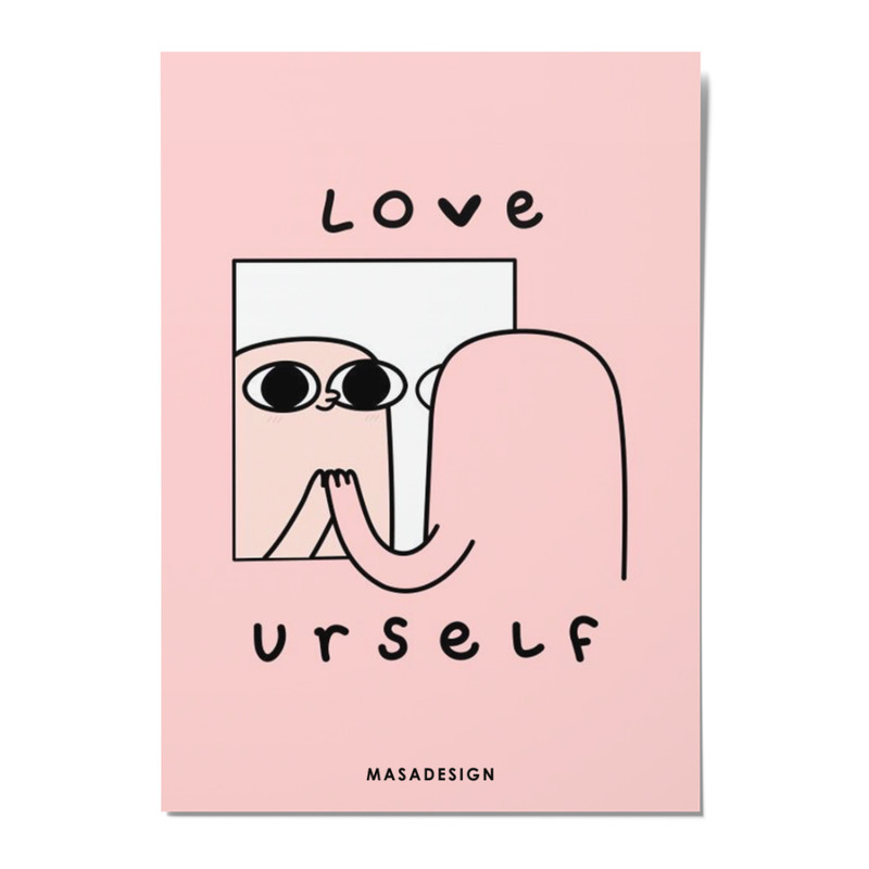 کارت پستال ماسا دیزاین مدل POSTSM139 LOVE URSELF