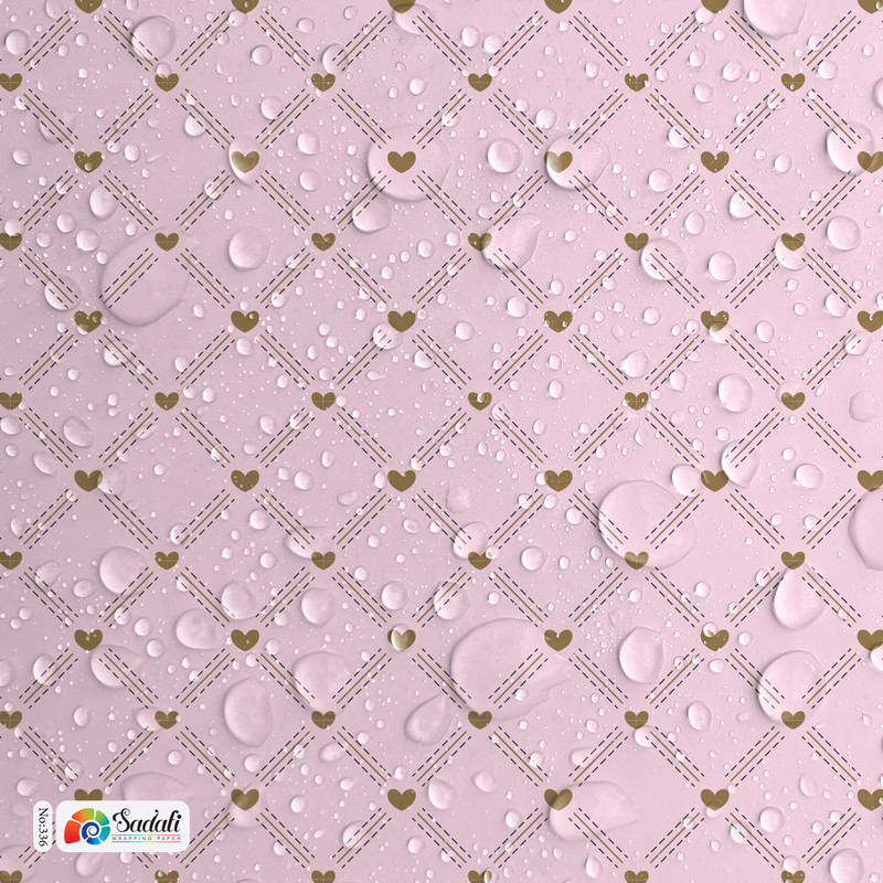کاغذ کادو صدفی طرح کلاسیک بسته 2 عددی
