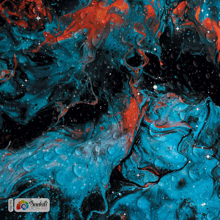 کاغذ کادو صدفی طرح آبرنگی 362 سایز 50*70 بسته 2 عددی