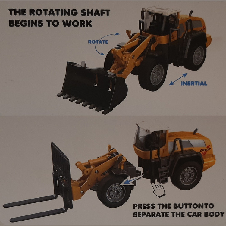 ماشین بازی مدل لودر طرح برفروب کد S155R