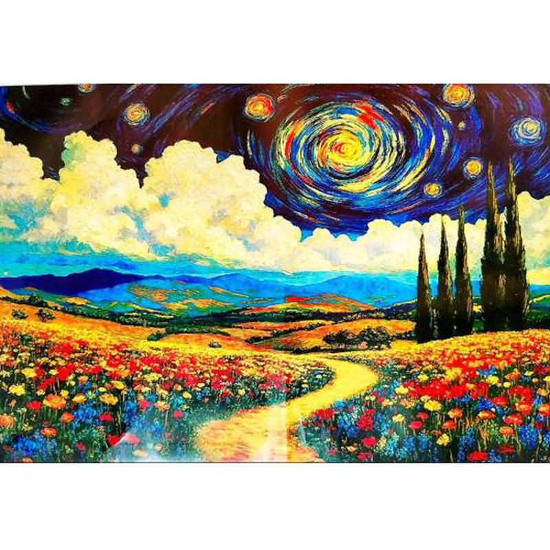 کاغذ کادو تیما مدل ون گوک سایز 50*70 سانتی متر مجموعه 10 عددی