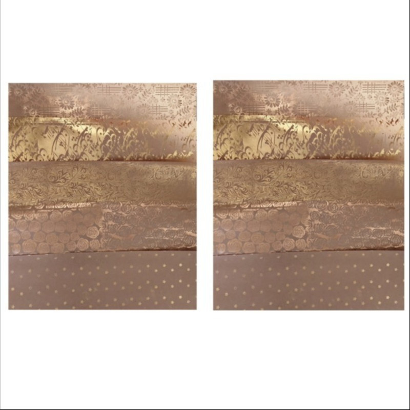 کاغذ کادو مدل کرافت سایز 50 ×70 سانتی متر مجموعه 10 عددی