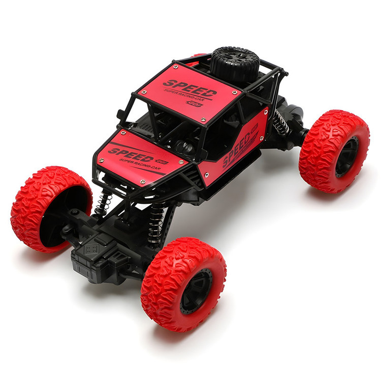 ماشین بازی کنترلی آفرود مدل DIE CAST با ریموت کنترل بیسیم، 4 کمکفنر و حرکت چهارجهته