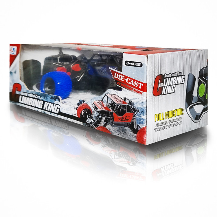 ماشین بازی کنترلی آفرود مدل DIE CAST با ریموت کنترل بیسیم، 4 کمکفنر و حرکت چهارجهته
