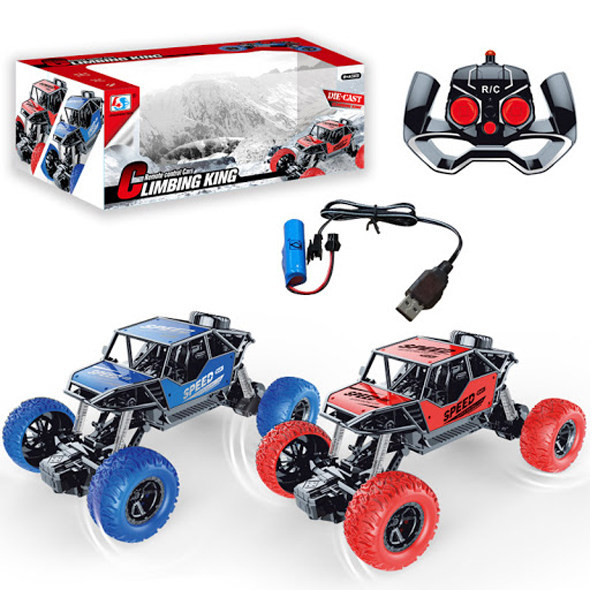 ماشین بازی کنترلی آفرود مدل DIE CAST با ریموت کنترل بیسیم، 4 کمکفنر و حرکت چهارجهته