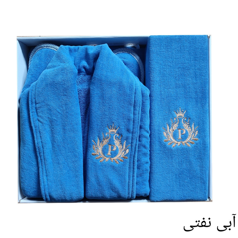 سرویس حوله پالتویی 3 تکه طرح ایپک سایز 125