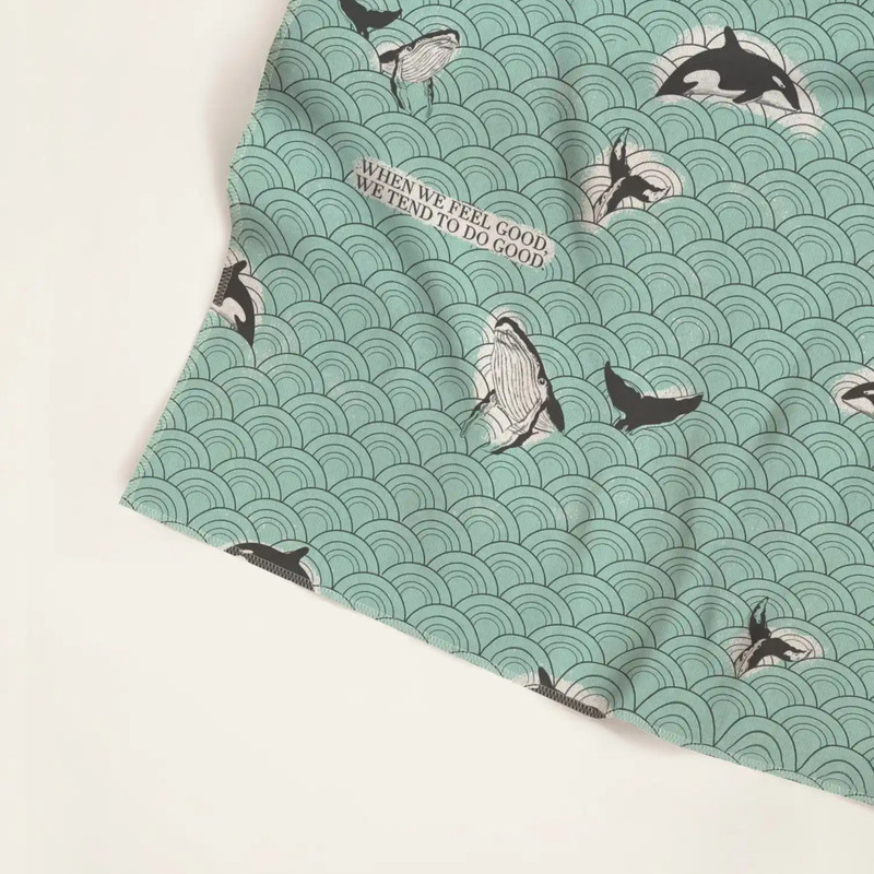 کاغذ کادو مریخ مدل Sea پارچه ای