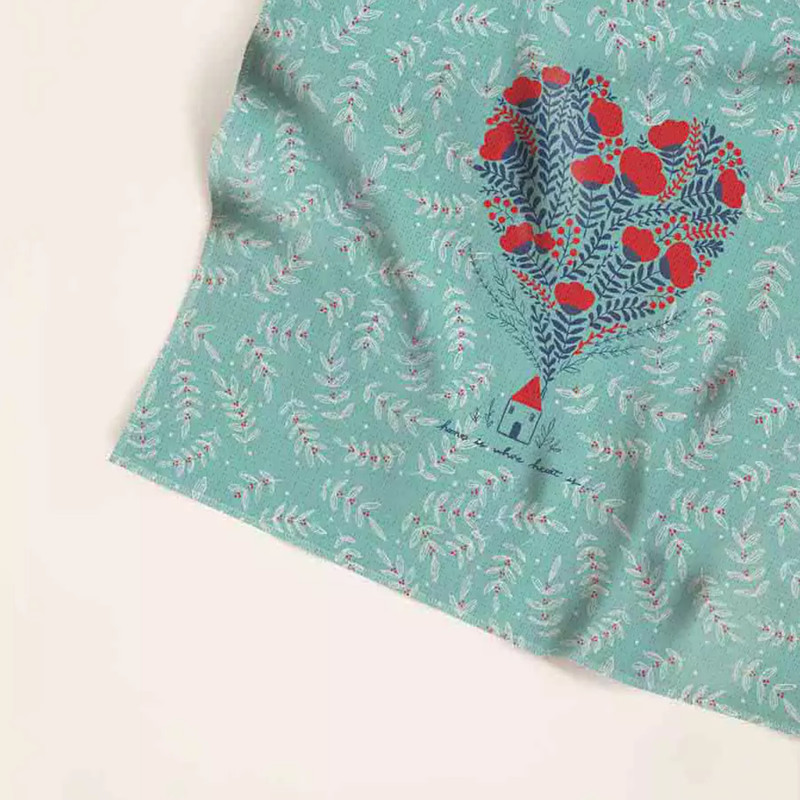 کاغذ کادو مریخ مدل پارچه ای home 061
