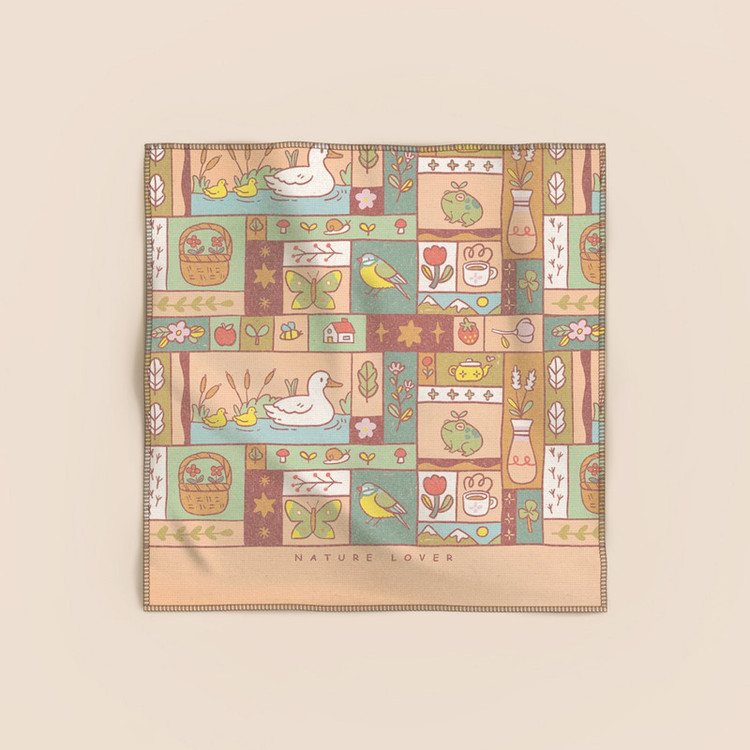 کاغذ کادو مریخ مدل پارچه ای طرح Duck 1104 سایز ۵۰×۵۰ سانتیمتر