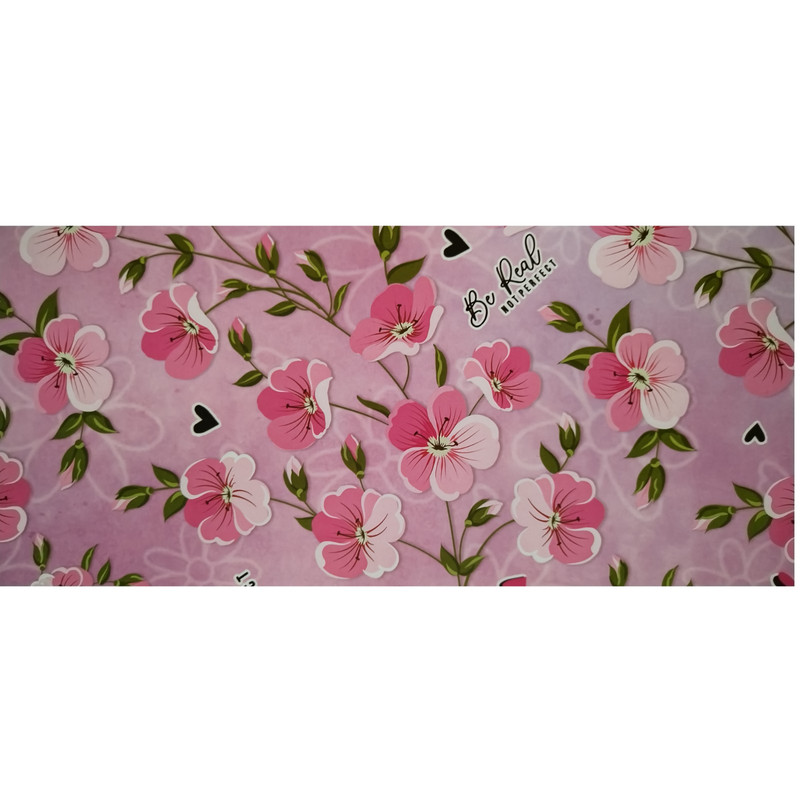 کاغذ کادو مدل بهار طرح شکوفه هلو سایز 70 *50 سانتی متر بسته 3 عددی