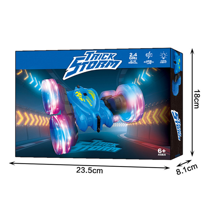 ماشین کنترلی دوطرفه آفرود طرح اکروباتیک با چراغ LED، چرخش 360 درجه و کنترل 2.4 گیگاهرتز مدل TRICK STORM